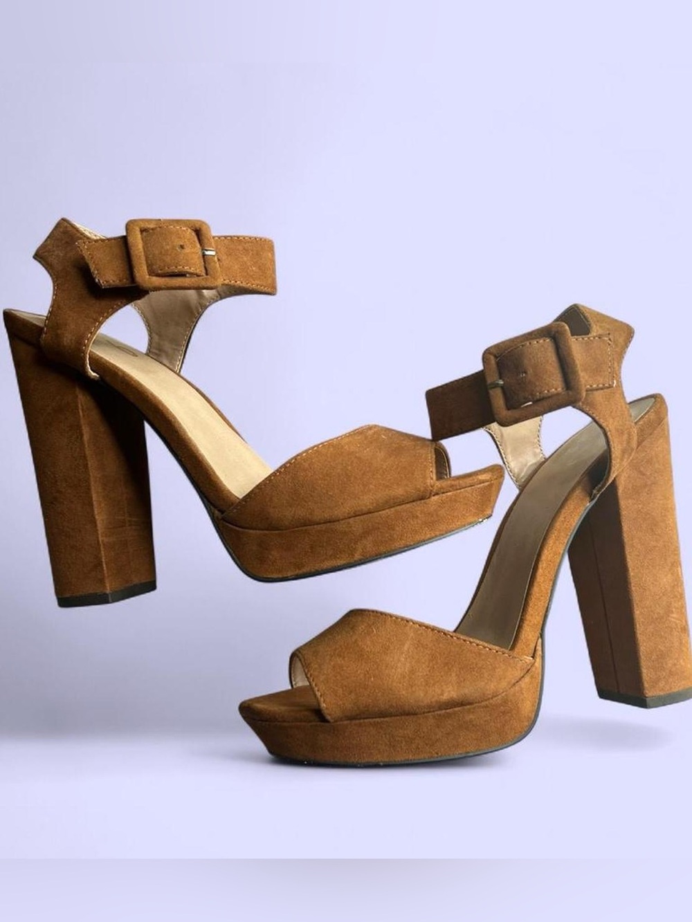 Mix No. 6 Suede Platform Heels Size 9